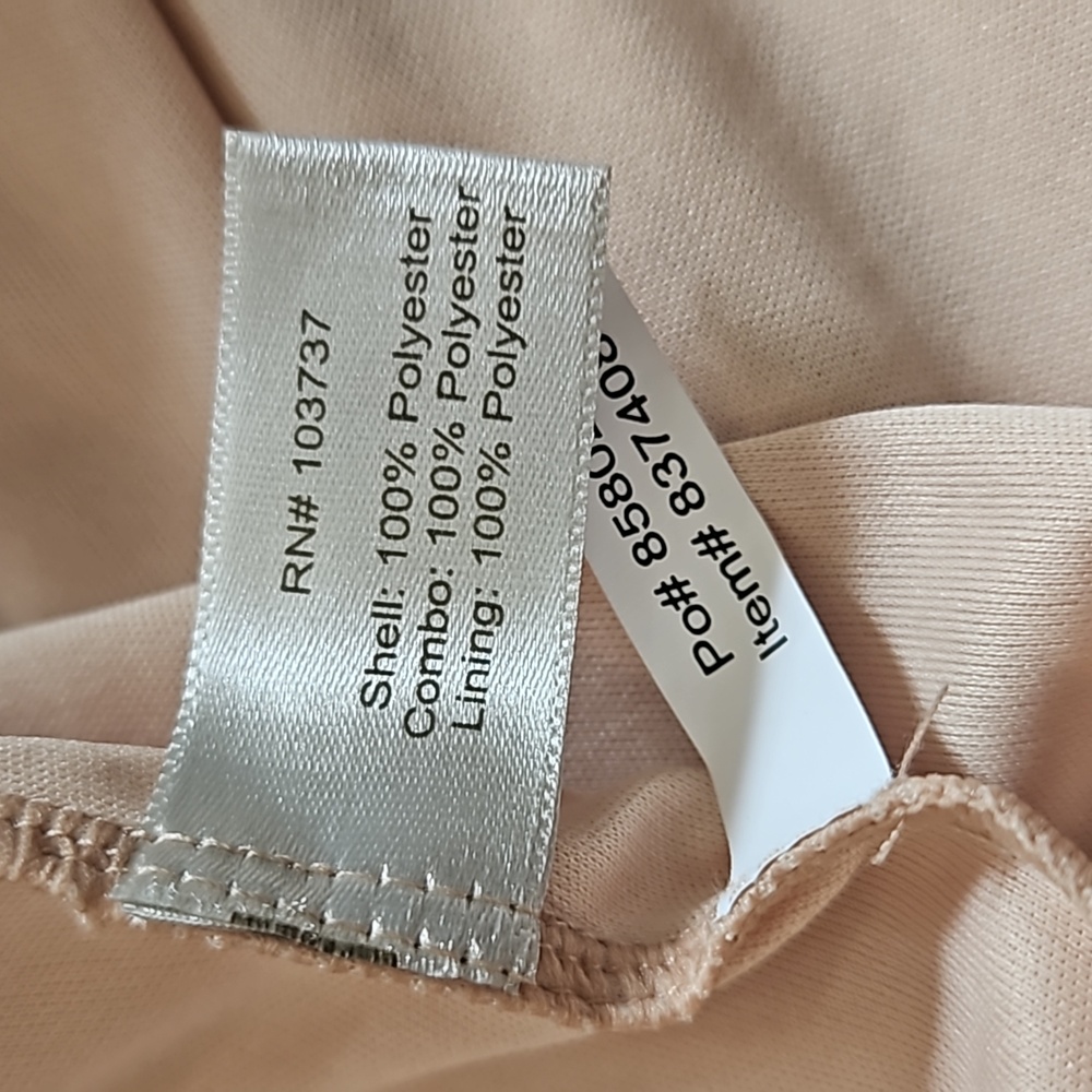 Boston Proper Pink Rose Gold Ruched Sequin Mini Cocktail Dress - Picture 13 of 13